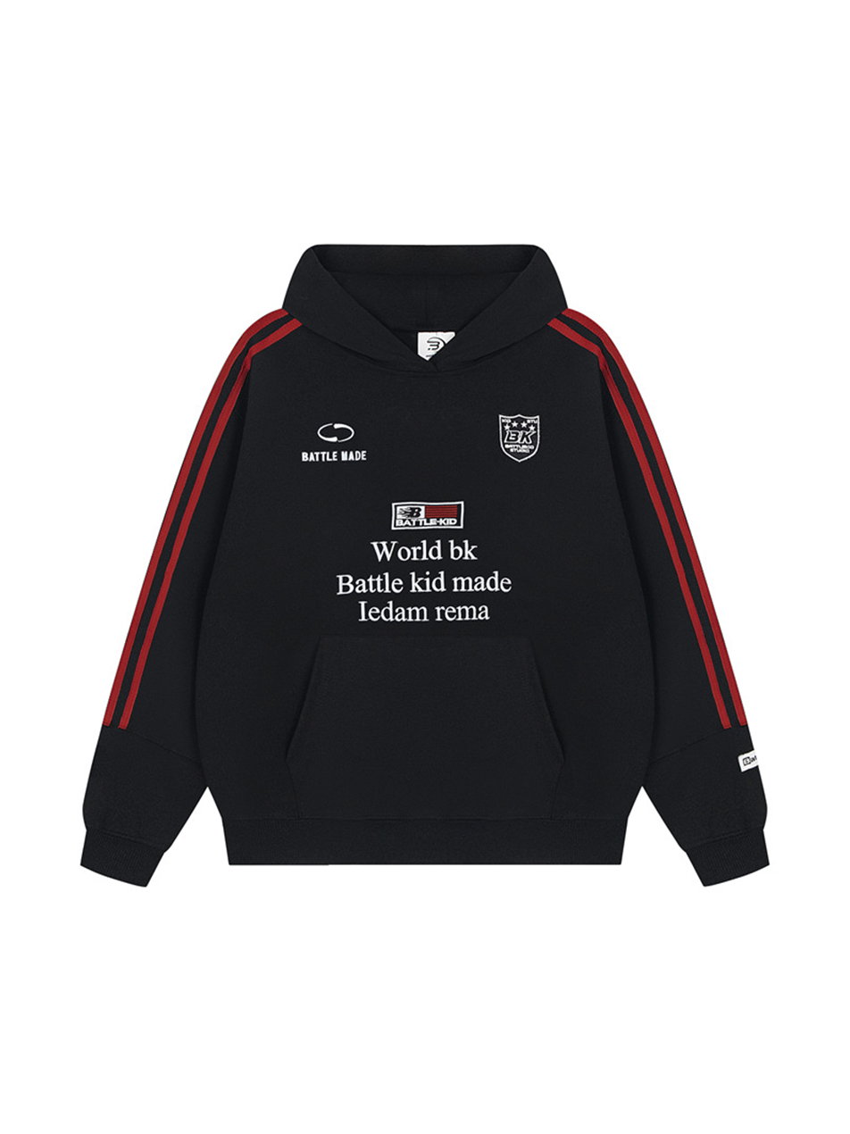 Sudadera con capucha y cincha de color en contraste para niña