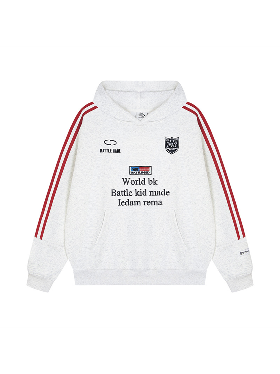 Sudadera con capucha y cincha de color en contraste para niña