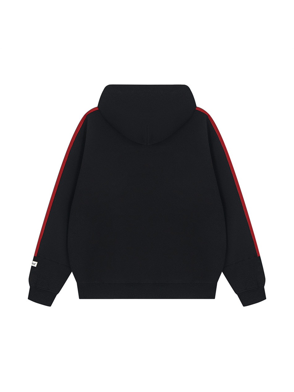 Sudadera con capucha y cincha de color en contraste para niña
