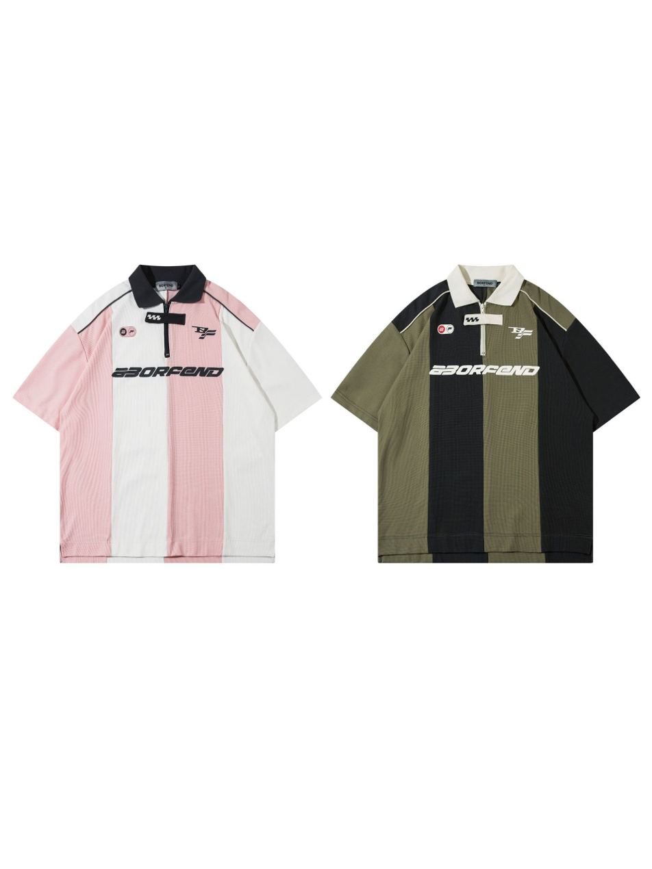 Camisetas de cuello polo retro Y2K