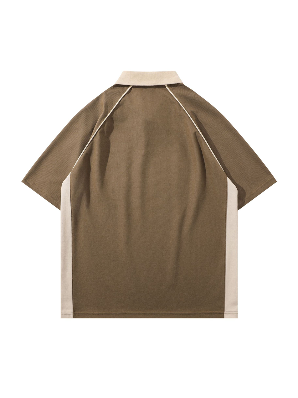 Camisas de cuello polo con medio botón