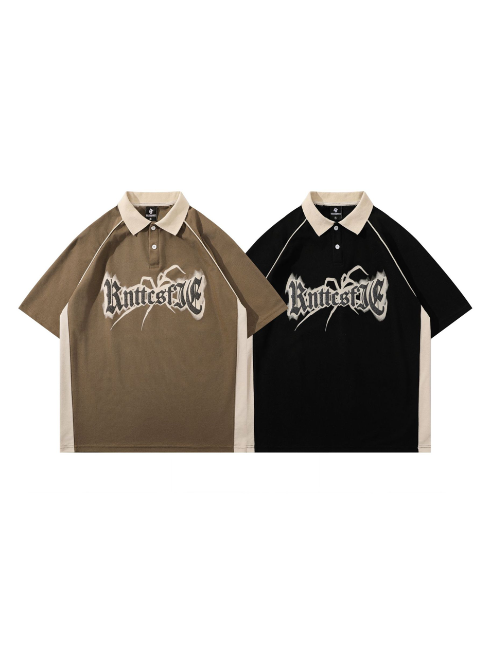 Camisas de cuello polo con medio botón