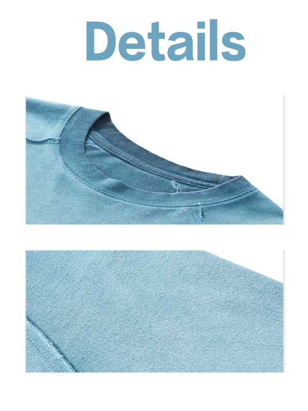 Camiseta de manga larga lavada retro para hombre