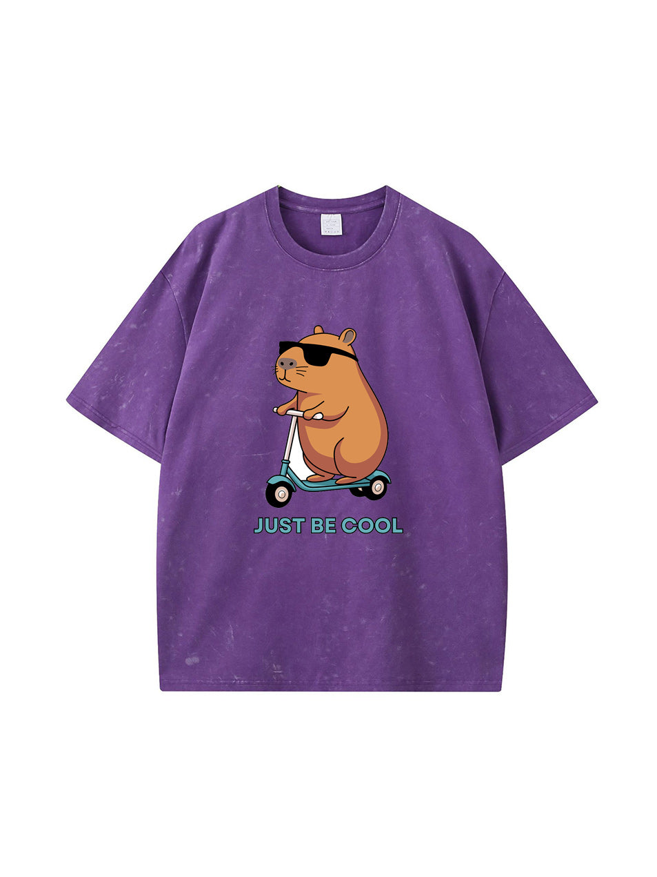 Camiseta de algodón con estampado de capibara Just Be Cool