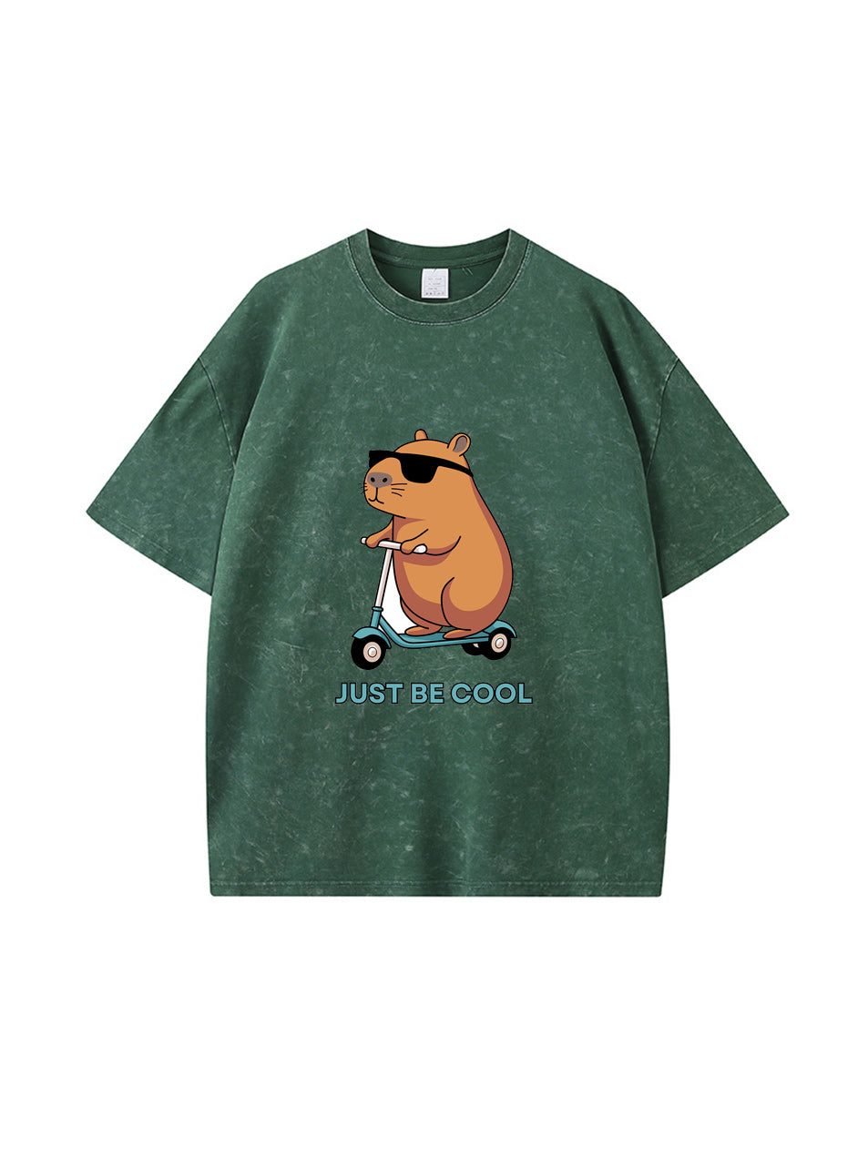 Camiseta de algodón con estampado de capibara Just Be Cool