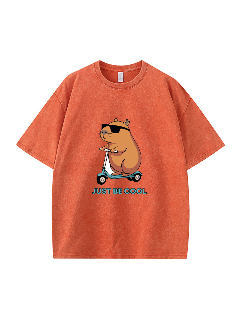 Camiseta de algodón con estampado de capibara Just Be Cool