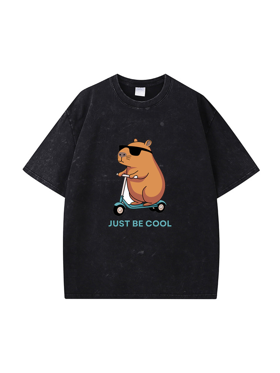 Camiseta de algodón con estampado de capibara Just Be Cool