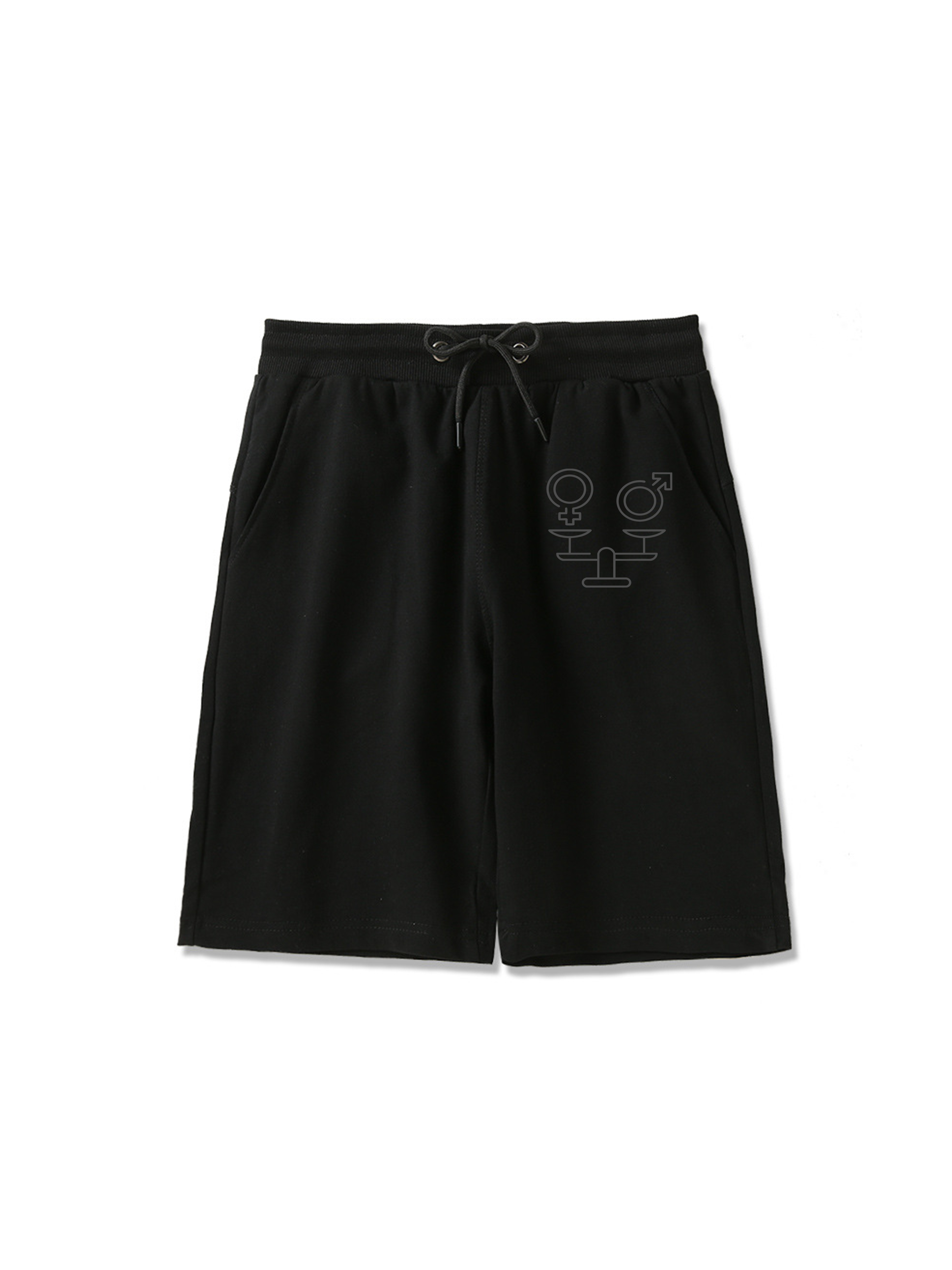 Pantalones cortos estampados de igualdad de género de 260 g para mujer