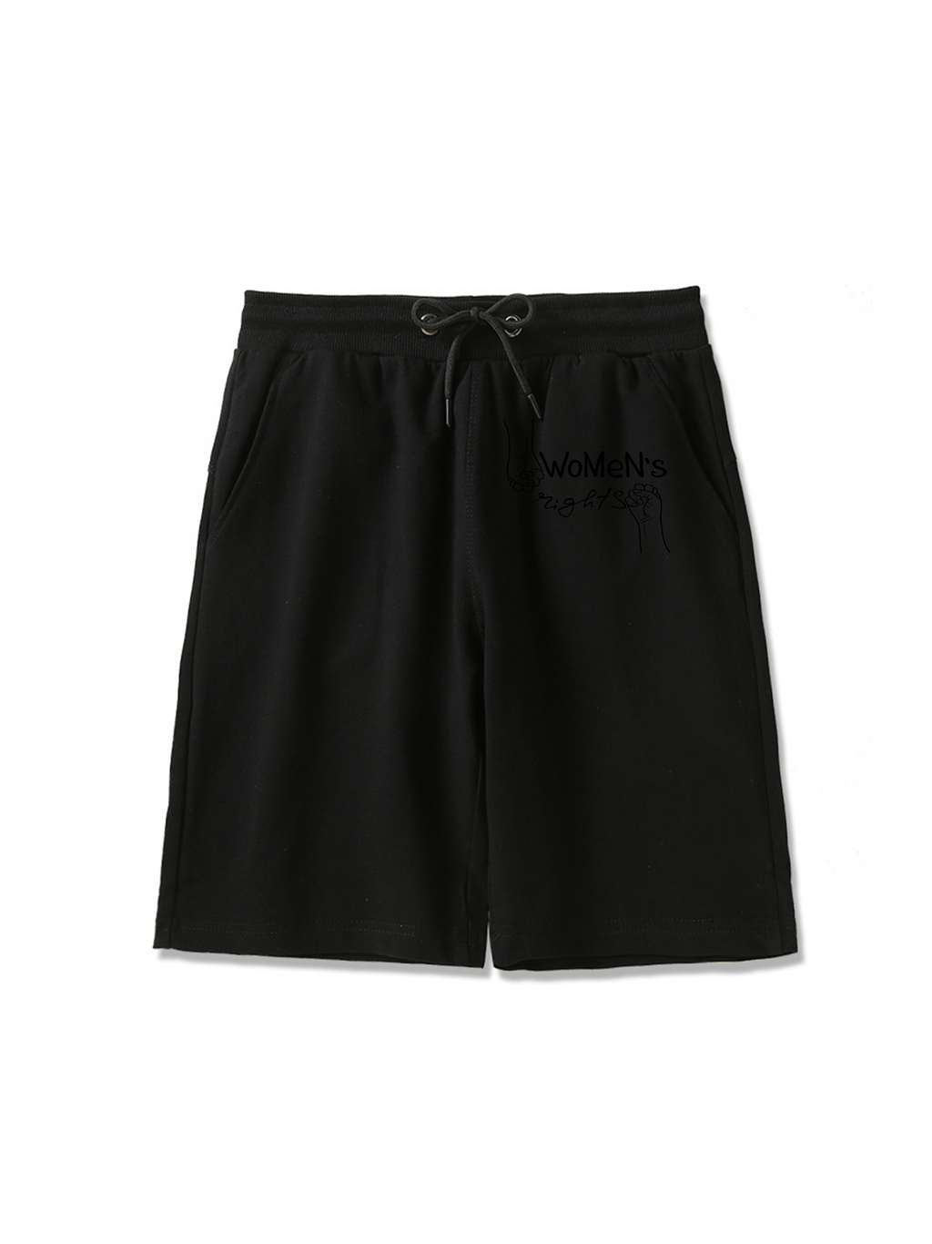 Pantalones cortos estampados de derechos de las mujeres de 260 g para mujer