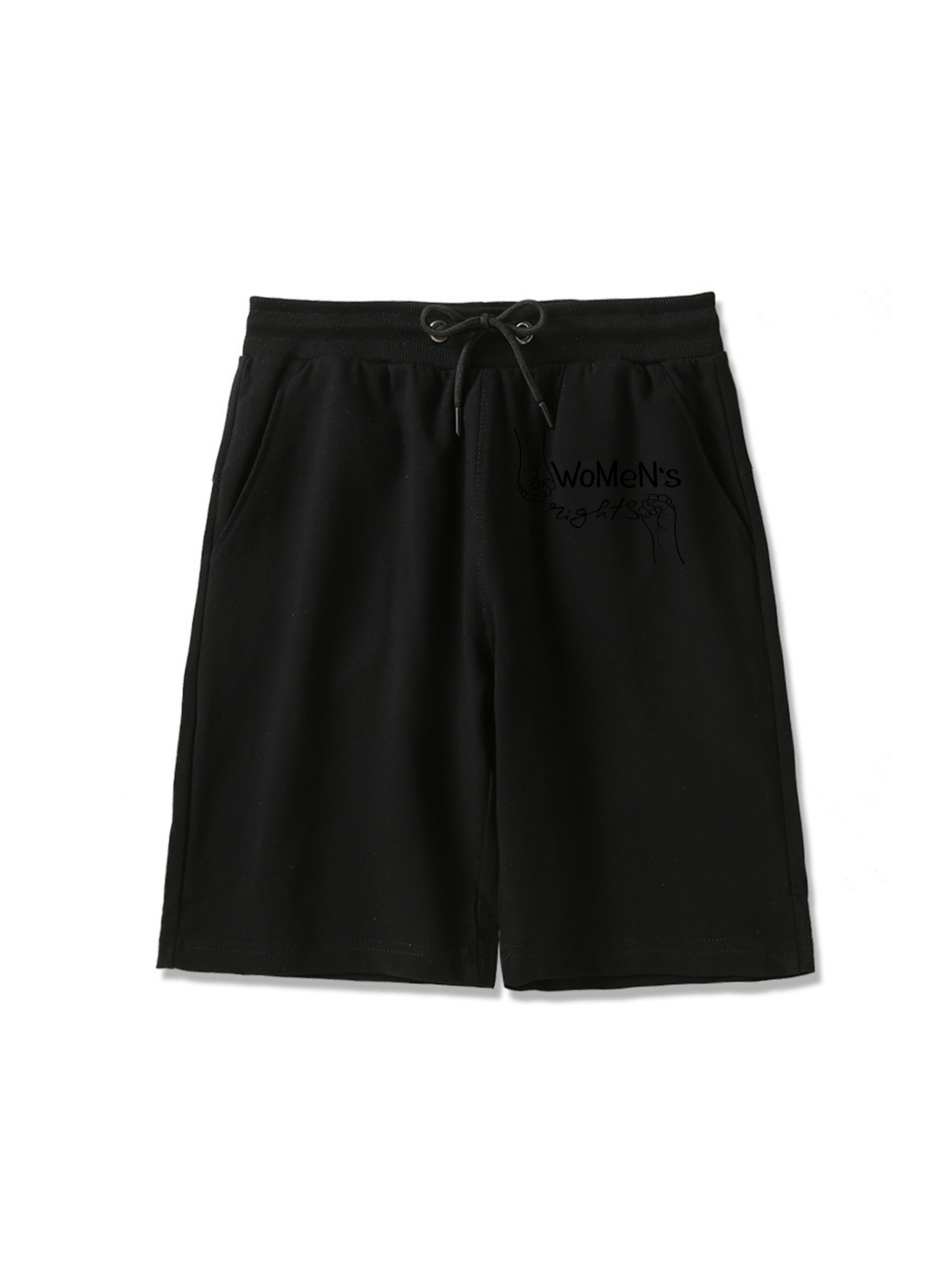 Pantalones cortos estampados de derechos de las mujeres de 260 g para mujer