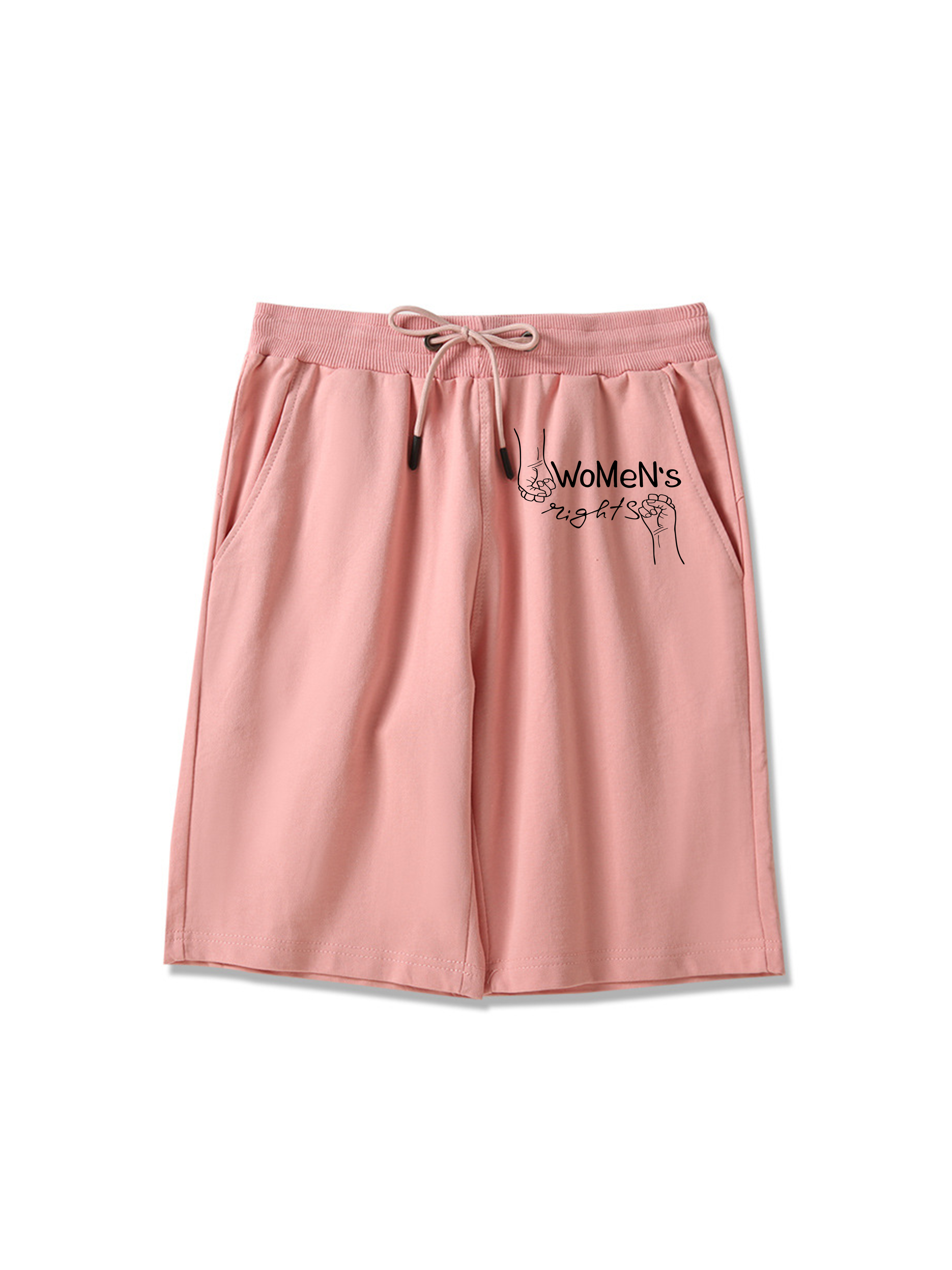 Pantalones cortos estampados de derechos de las mujeres de 260 g para mujer