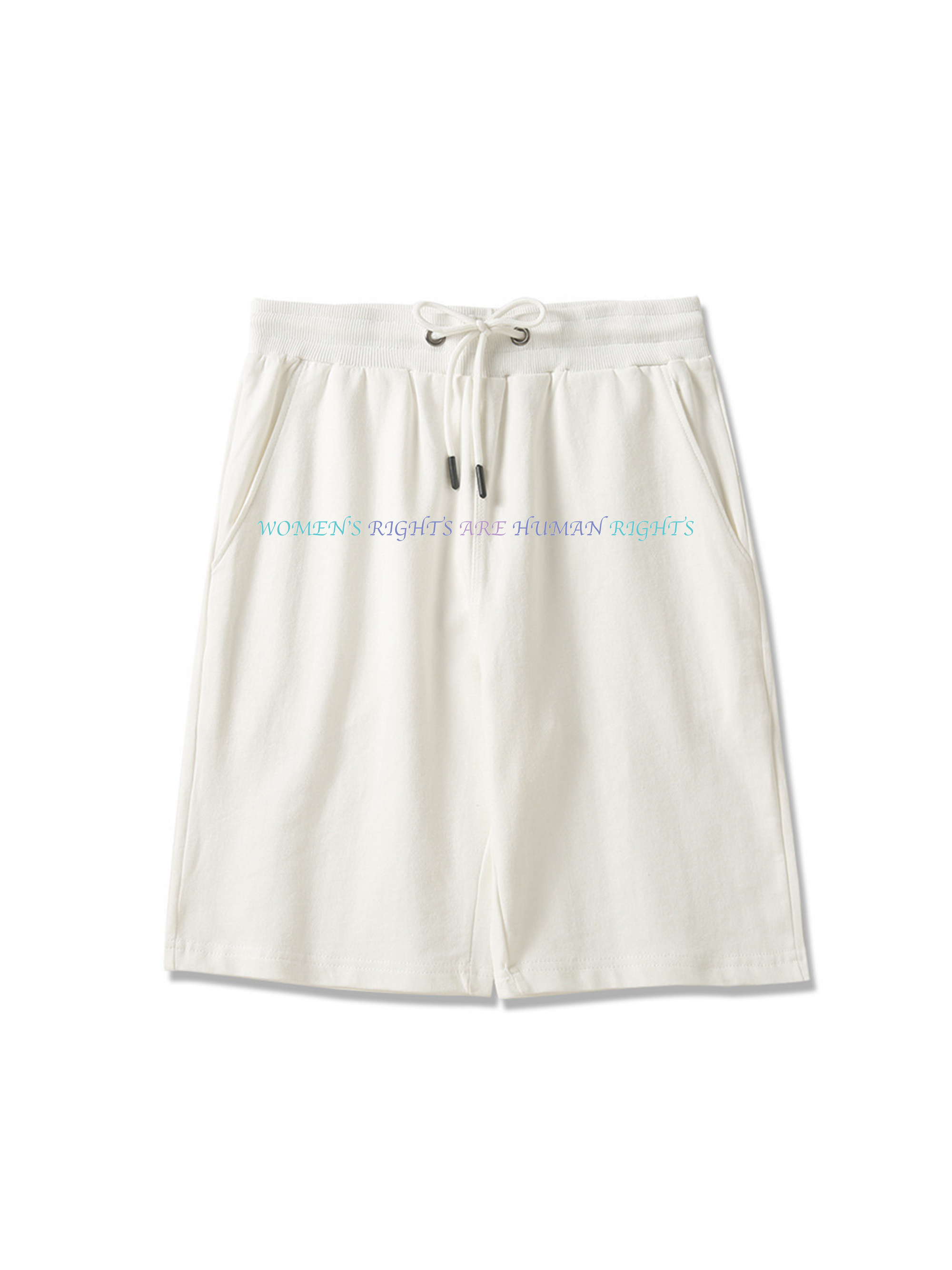 Pantalones cortos estampados de derechos de las mujeres de 260 g de color para mujer