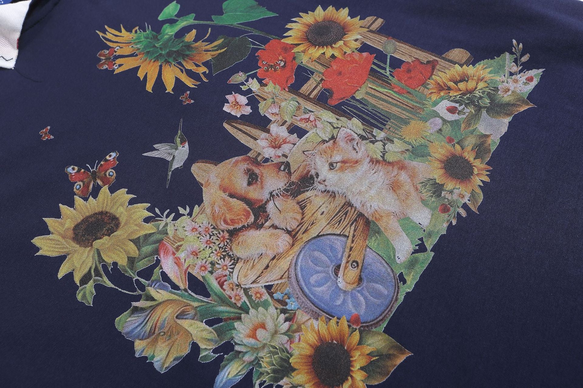 Camisetas retro de cuello polo