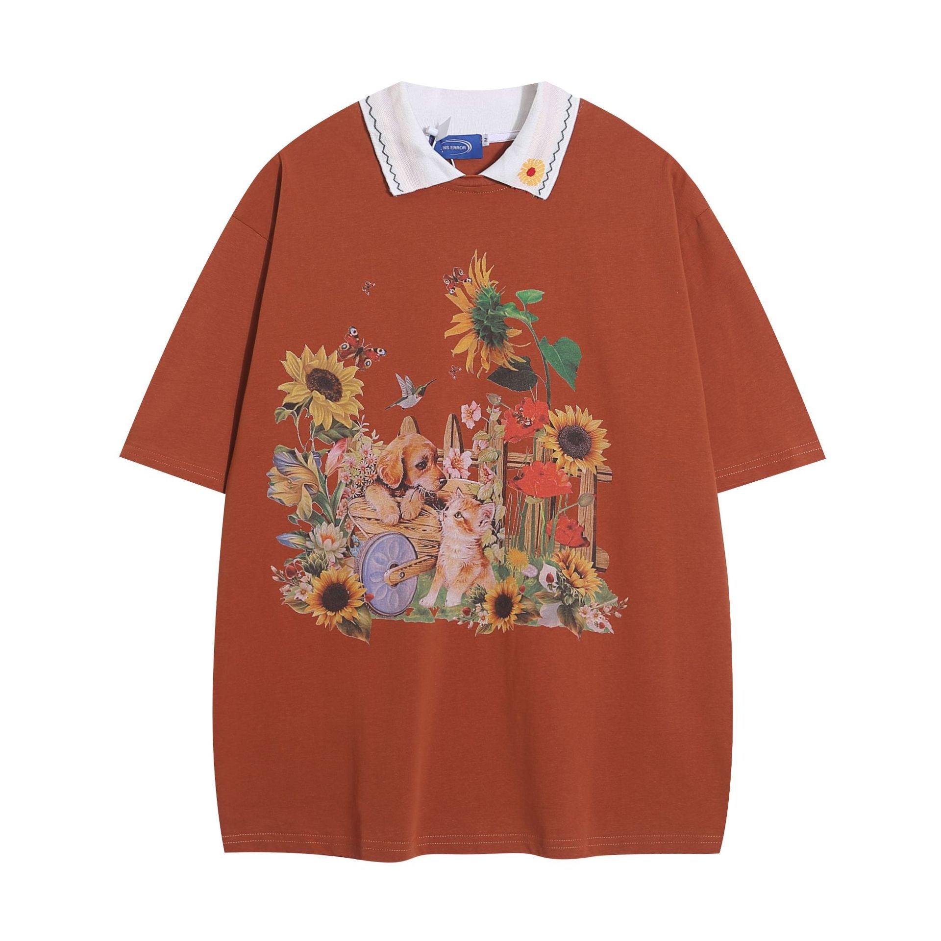 Camisetas retro de cuello polo