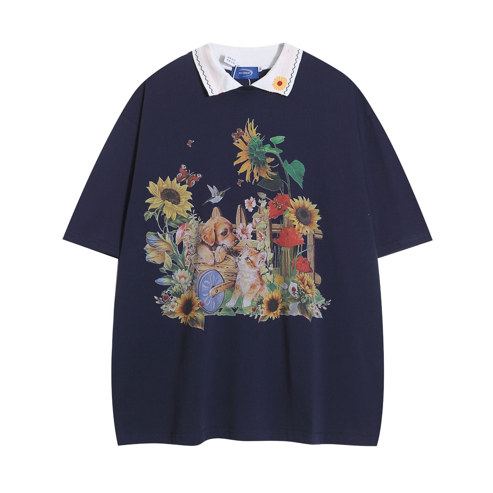 Camisetas retro de cuello polo