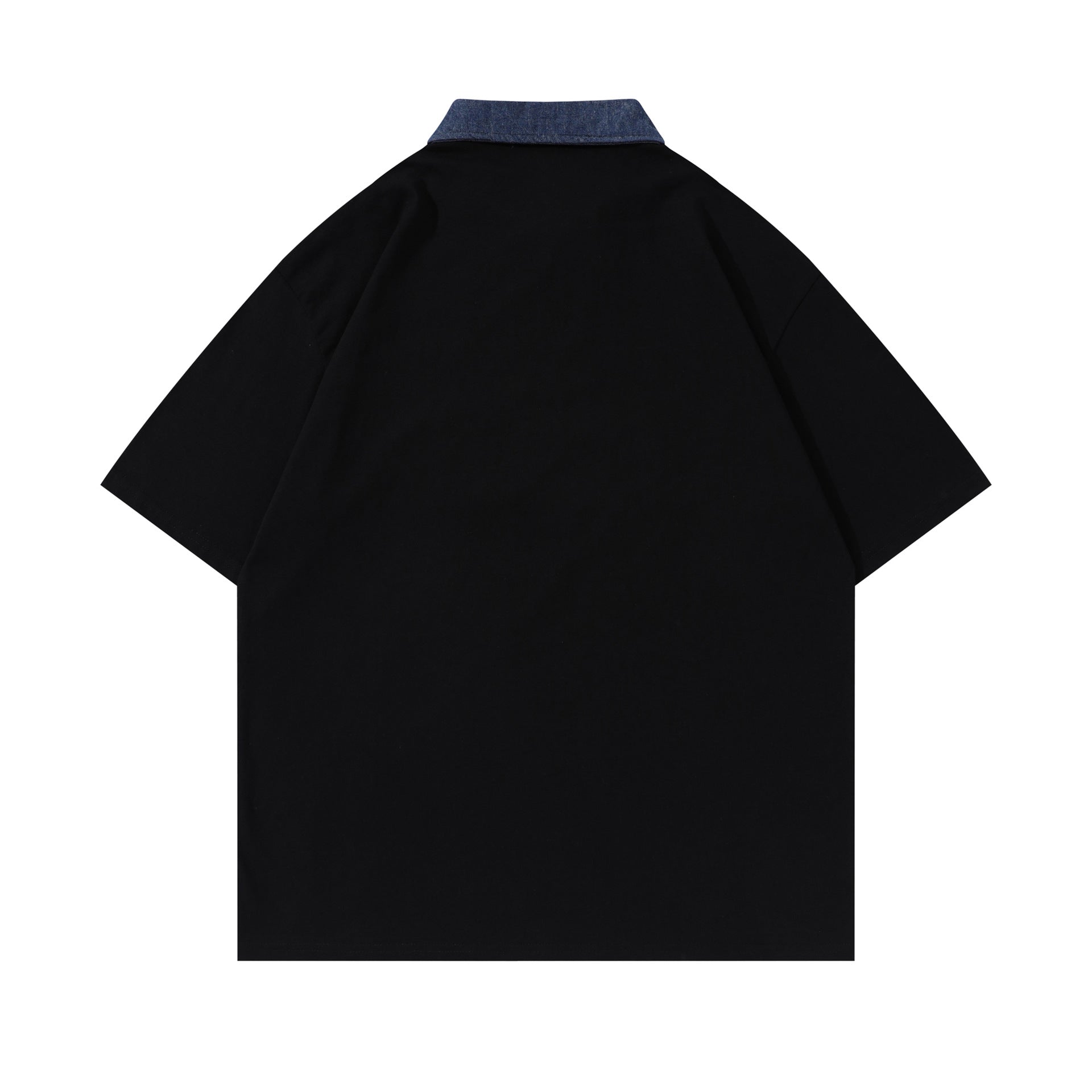 Polo con cremallera y gráfico de letras